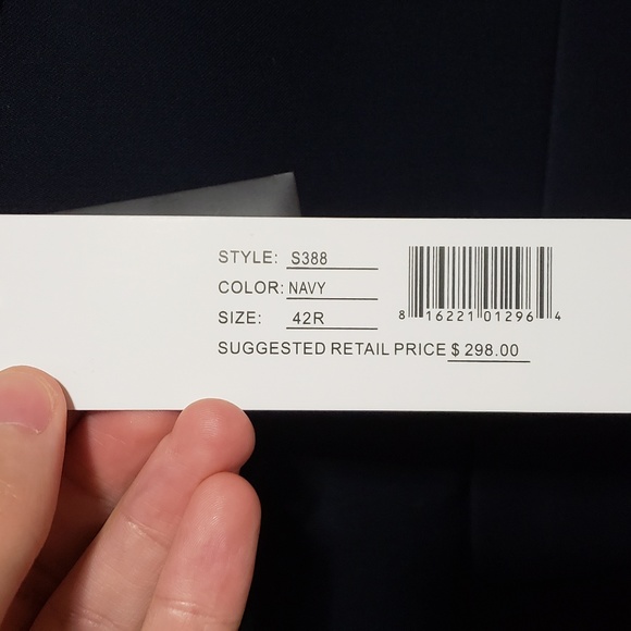 alberto Cardinali Navy Blue 2Bttn PolyRayon Blazer - Picture 2 of 8